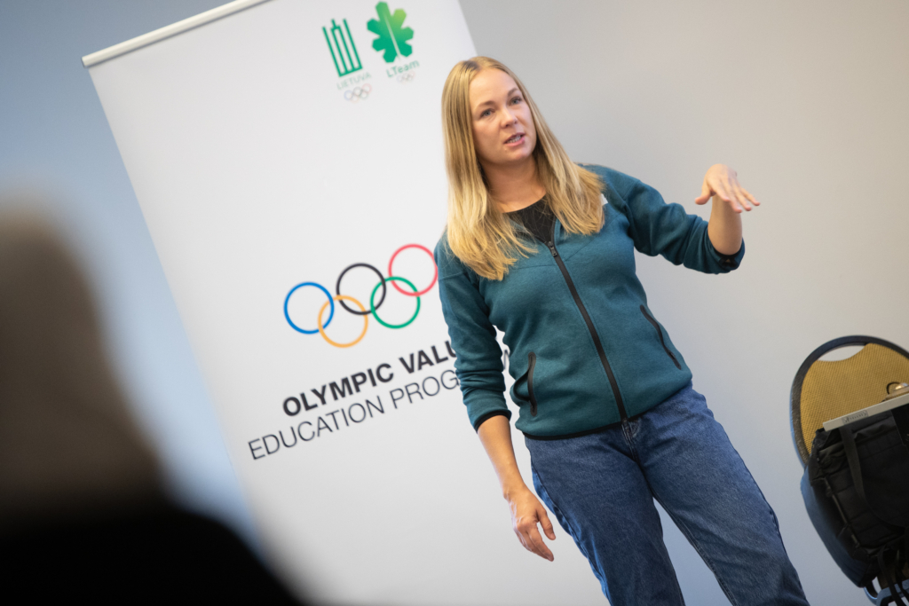 Senior Education Manager at the Olympic Foundation for Culture and Heritage X. Kourgouzova (E. Kniežauskas photo)