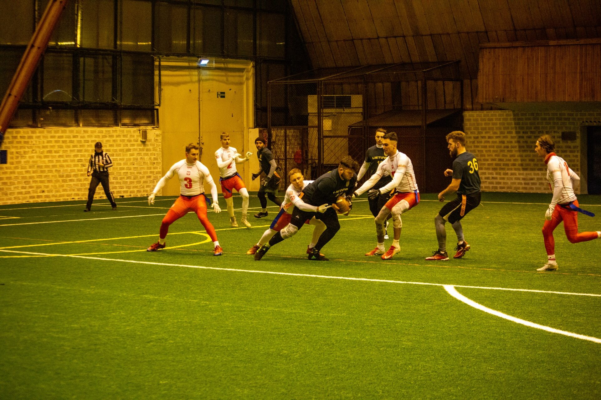 Lietuvos atstovai „flag“ futbolą išbandė turnyre Lenkijoje (ZFAP nuotr.)