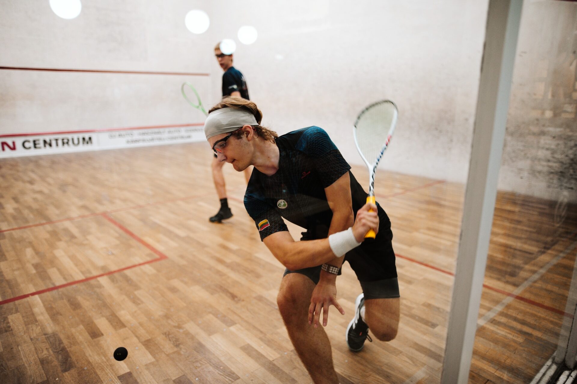 Lietuvos skvošo viltis L.Kazemekaitis („Junior Squash Elit“ nuotr.)