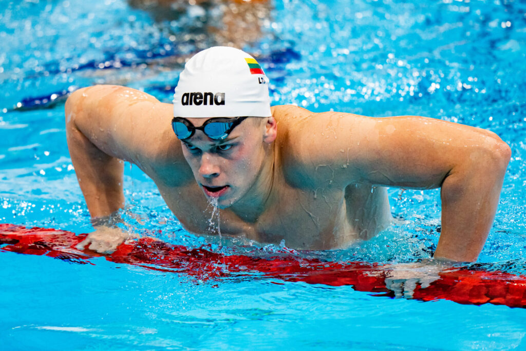 D.Rapšys pirmą kartą iškovojo pasaulio čempionato medalį 50 m baseine (Vytauto Dranginio nuotr.).